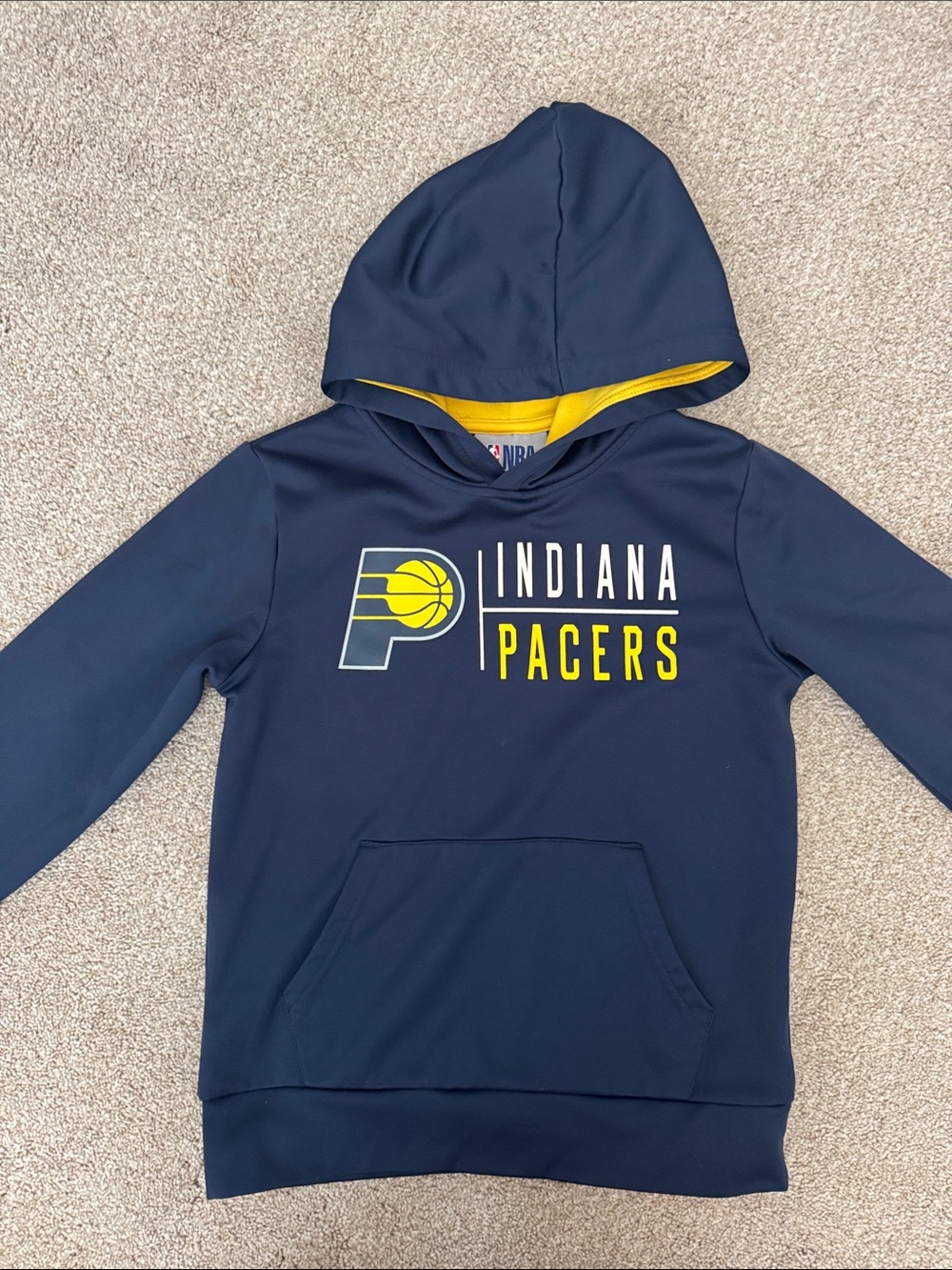 NBA Indiana Pacers Navy and Yellow Kids Hoodie